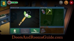 Doors and Rooms 3 use bathroom key