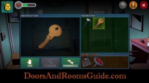 DR3 1-6 use room key