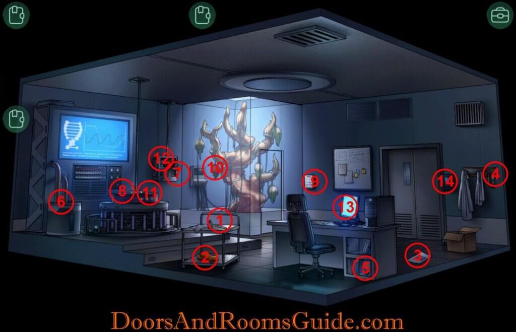 Laboratory Doors and Rooms Zero Complete Walkthrough